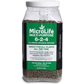 MicroLife Multi-Purpose (6-2-4) Professional Grade Granular Organic Fertilizer for All Plants, 7 LBS