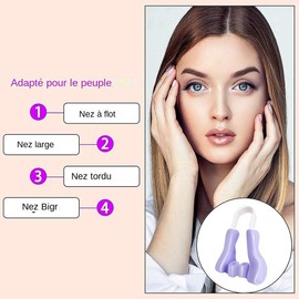 Nose Shaper, Nose Lift Shaper, Nose Clip, Nose Clips, Nose Shaper, Nose Corrector, Nose Lift Clip, Natural Nose Made of Plastic, Slim Lift Shaper (Purple)