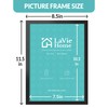 LaVie Home 8x11 Picture Frame for Wall Display, 8x11 Black