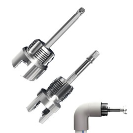 Dayinkes 2PCS Pipe Thread Cutting Tool, Integrated Internal & External Pipe Threading Tool, Portable Dual-Function Pvc Cutting Kit for Home Repair, For Ppr/Pvc/Mpp Pipes (1/2"+3/4")