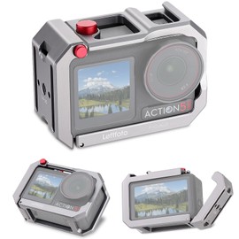 Leftfoto Ultra Light Metal Cage for DJI Osmo Action 5 pro Action 4 3 Full Protective Frame Rig Case for Motoblog Video Shooting