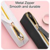 2 Pcs Small Makeup Bag For Travel,Portable Leather Makeup Bag