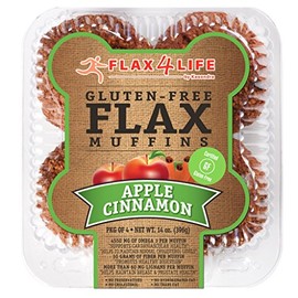 FLAX4LIFE Muffins, Apple Cinnamon, 14 Ounce (Pack of 6)
