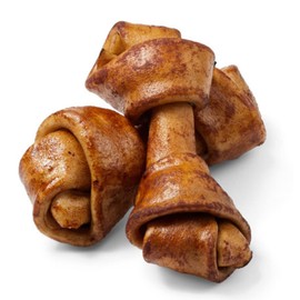 Frankly Small Chicken Flavor Beef Chew Dog Bones Pack of 2 100% U.S.A Made to Certified Food Safety Standards