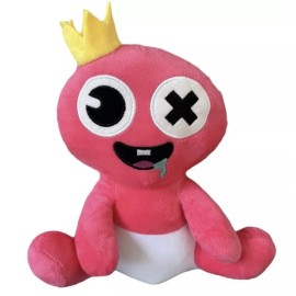 Unbranded Rainbow Friends Baby Blue In Pink Plush 9" Inch Tall - Doll figure NEW