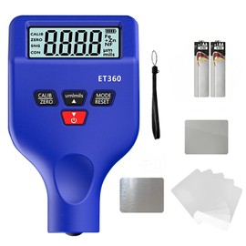 Coating Thickness Gauge, Paint Gauge, Car Paint Thickness Gauge, 0-1500um, Thickness Gauge for Iron, Aluminium and Zinc, Coating Thickness Gauge, Handheld Fe/NF/Zn+Fe Gauge for Cars