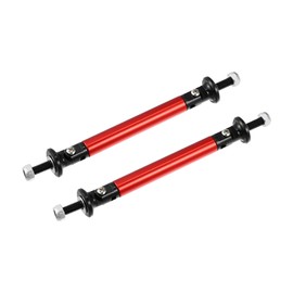 ACROPIX 1pair 75mm 2.95" Splitter Support Rods Adjustable Front Rear Bumper Lip Splitter Strut Rod Tie Support Bars Fit Most Vehicle Red Car Parts