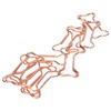 100pcs Shaped Paper Clips Electroplating Rose Gold Series Metal Portable