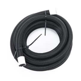 AC PERFORMANCE -6 AN Hose Fuel Line, Nylon Braided CPE Rubber, Compatible with Fuel System, E85, E10, Oil, Gasoline, Methanol, Lubricants, Coolant System (10 Feet)