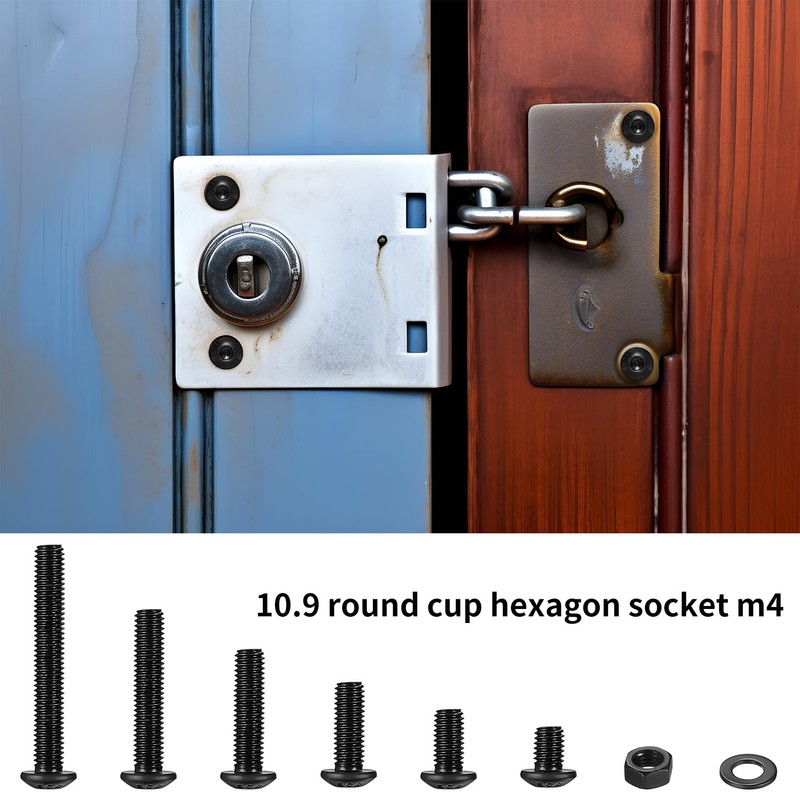 236 Pcs M4 Bolts and Nuts Set, M3 Nuts and