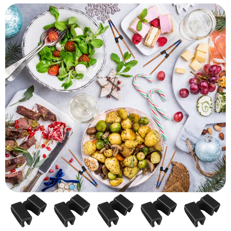 5 Pieces Reusable Chopsticks Helpers Training Chopstick Hinges Connector Easy