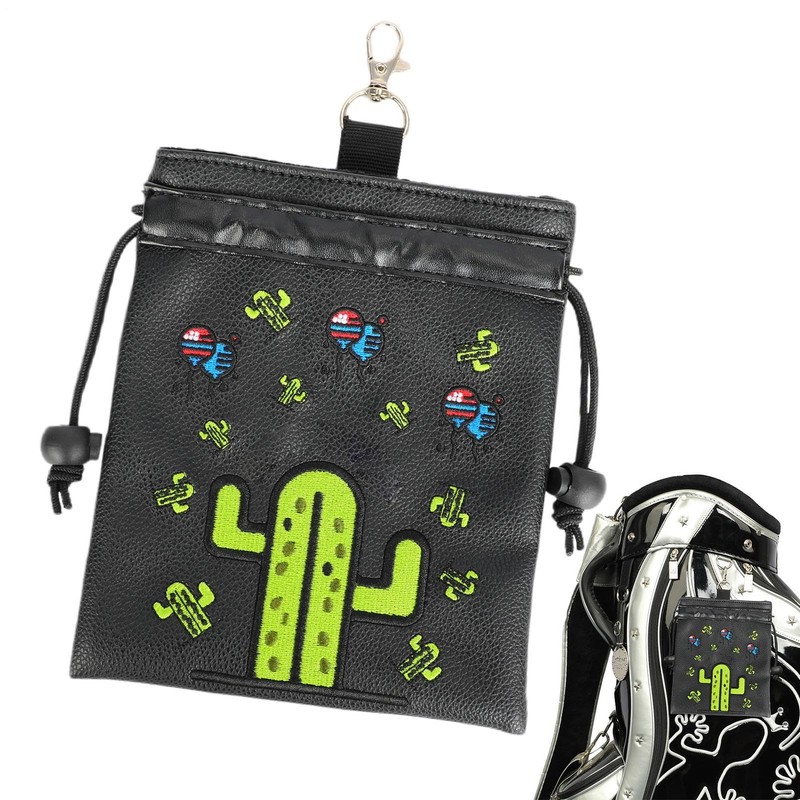 Golf Valuables Pouch - Drawstring Golf Storage Pouch - Portable