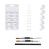 Healeved Nail Extension Mold Set Clip Kit with Dual-ended Pen