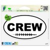 Crew Eight Rowing Oval Car Sticker Indoor Outdoor 5" x 3"