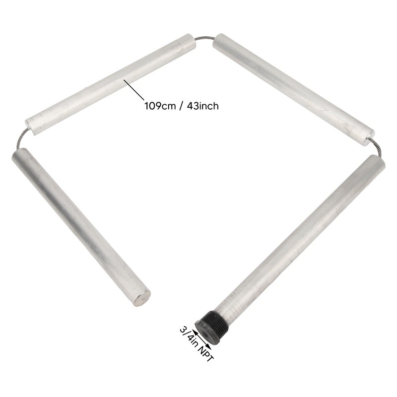 43 Inch Water Heater Anode Rod Safe Rugged Magnesium Anode