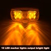 FOUFLY 8Pcs 12V LED Trailer Light 10 LED Side Marker