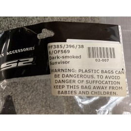 LS2 NEW LS2 02-007 FF385 T2 HELMET VISOR INNER SHIELD DARK SMOKE