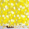 205Ft Yellow Tissue Paper Garland Big Circle Dots Hanging Streamer