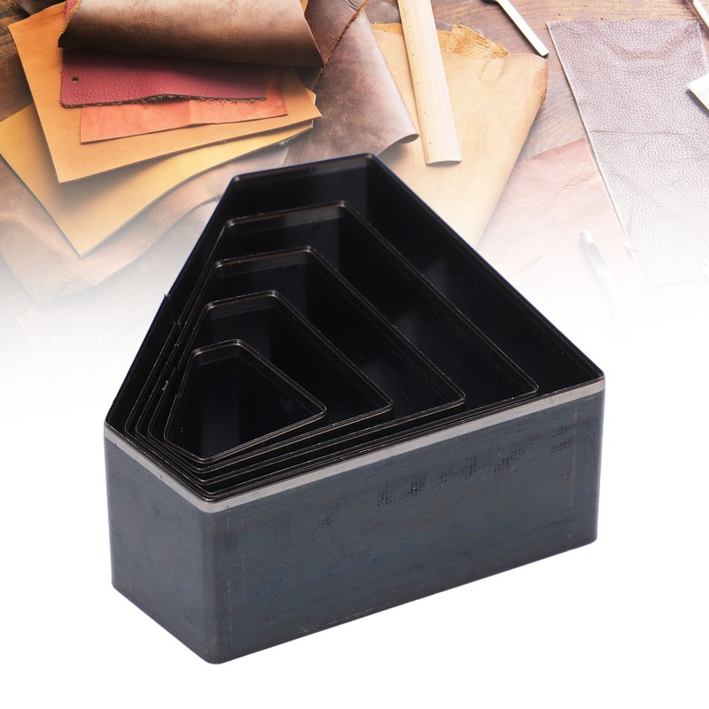 5Pcs Leather Die Cutter Hollow Punching Mold Different Sizes Diamonds