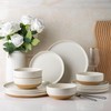 AmorArc Ceramic Dinnerware Sets for 4, 12 Pieces Handpainted Plates