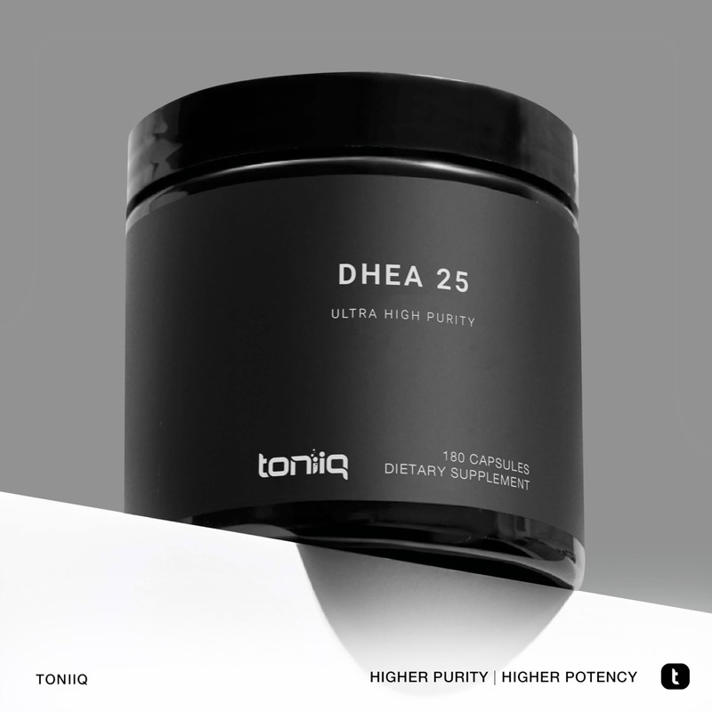 Toniiq Ultra High Strength DHEA 25mg Supplement for Men -
