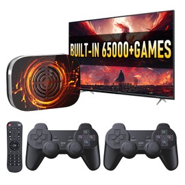 Super Console X4 Plus Retro Game Console Pre-Built-in 65000+Games, Retro Game Console With 65+ emulators,EmuELEC 4.6/Android 11.0/CoreE,S905x4,4K UHD Display