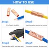 100 PCS Non Insulated Butt Connectors Kit, BN2 AGW16-14 Butt