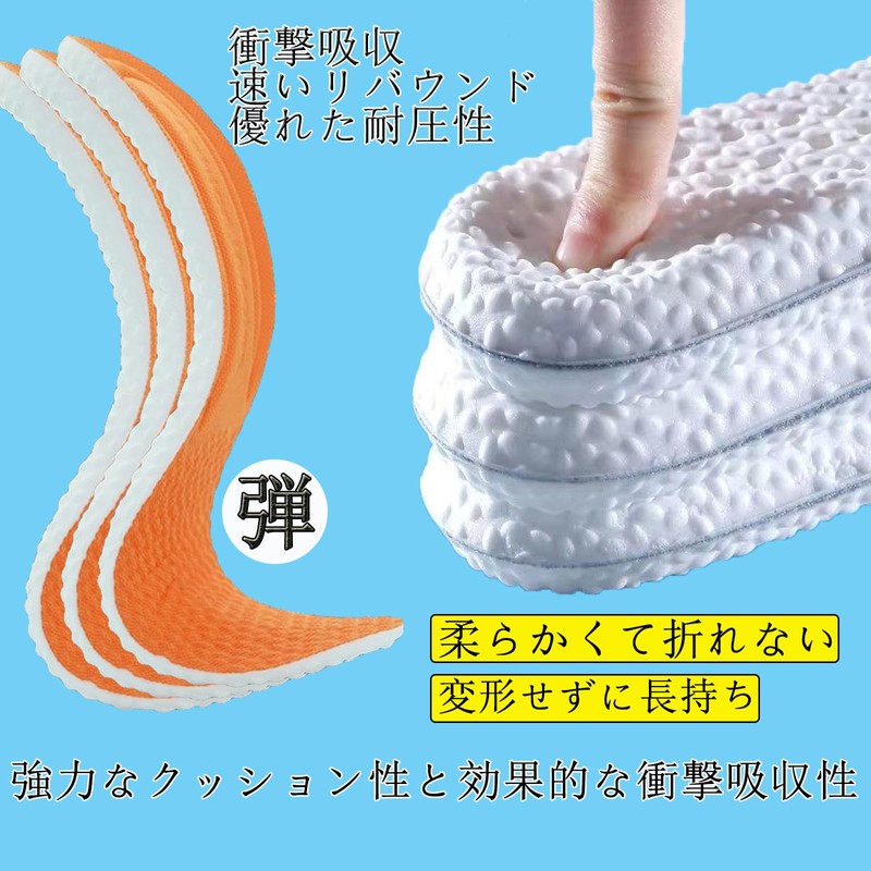 YONZO Insole, Anti-Fatigue, Shock Absorption, Standing Work, Antibacterial, Deodorizing, Ultra