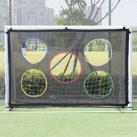 Softclub Football Goal Target Net 3x2m，Football Target Sheet with 5 Scoring Zone for Shooting Practice, GOAL NOT INCLUDE