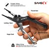 SAMSFX Aluminum Saltwater Fishing Pliers Locking with Quick Nail Knot
