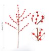 joyhalo 12 Pack Red Berry Stems - Extra Long 18'