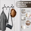 Coat Rack Black Metal Leaves Wall Coat Rack Hallway Wall