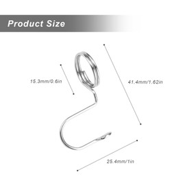 DEANKEJI 40 pieces clothes hanger hooks, space-saving hangers made of stainless steel, hanger connection hooks for hangers connection to organise space in the wardrobe