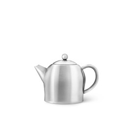 Bredemeijer Minuet Santhee of Stainless Steel Matt Teapot, 30 x 30 x 20 cm, Silver