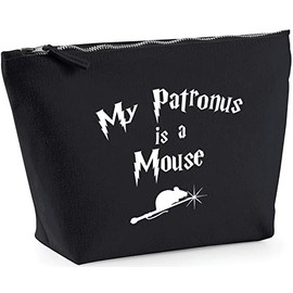 Hippowarehouse My Patronus Is A Mouse printed make up cosmetic wash bag 18x19x9cm