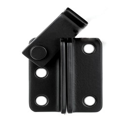 Flip Gate Latch, Stainless Steel Slide Bolt Latch Internal Door Flip Latch for Barn Cabinet Bathroom Garden Shed Garage, Left Open - Black - 62 x 50mm