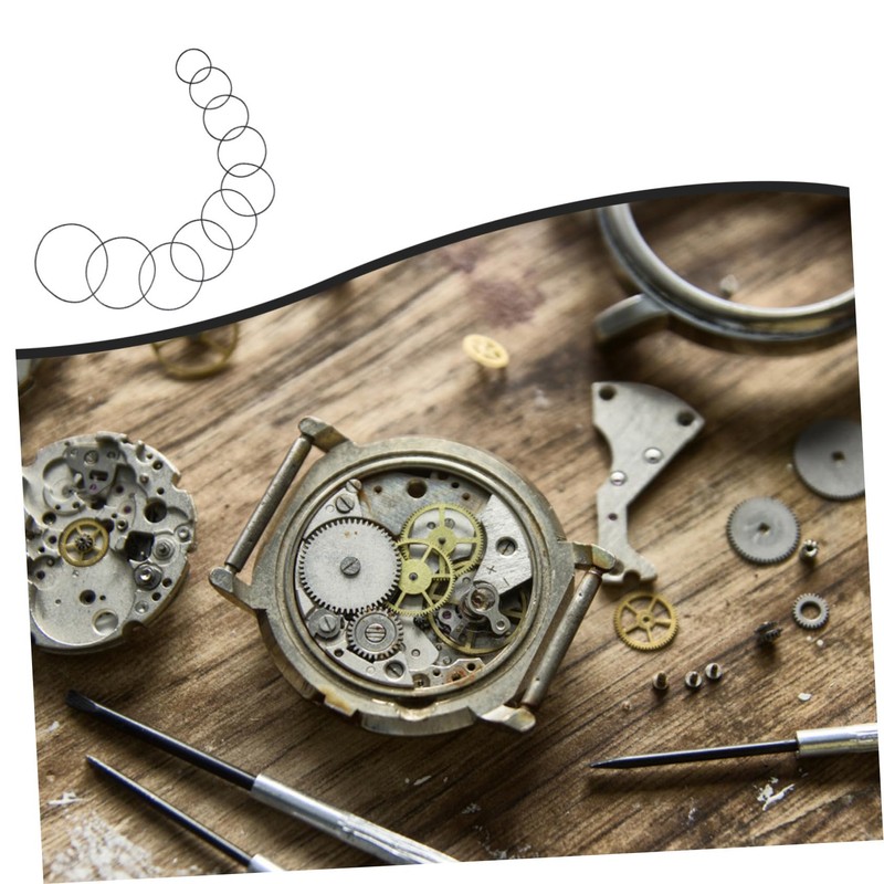 Baluue 200 Pcs Watch Seal Rings Durable Rubber Gaskets for