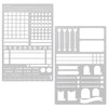 2 pcs Record Template Metal Journal Stencils for Dotted Journals