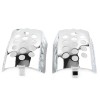 Unbranded Chrome Front Brake Caliper Insert Cover For Harley Electra