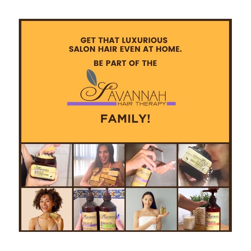 Savannah Hair Theraphy - Shea Butter Conditioner - 16.9 oz