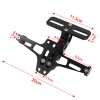 KEEPDSGN Black Motorcycle Fender Eliminator License Plate Holder Bracket LED