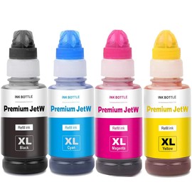 JETW 774 664 High Capacity Refill Ink 4 x 100ml (400ml) Bottle Replacement for Compatible (Not Sublimation) refil T774 T664 ET-16500 ET-4550 ET-16500 ET-2600 ET-3600