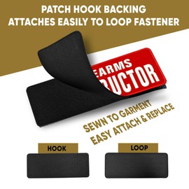 Embroidered Patches Firearms Instructor for Uniforms, Backpacks, Vest, Jackets end Cap One Small and One Large 4"x10" and 2"x5" Hook and Loop on Back