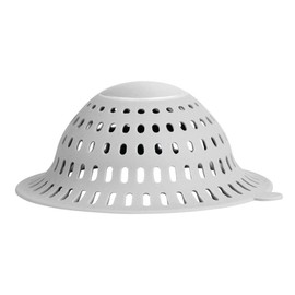 iDesign Metro Ultra Bathroom Shower Drain Protector - Gray/Silver