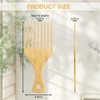 Bamboo Hair Pick for Afro Wide Tooth Hair Detangling Comb