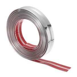 HARFINGTON Wall Molding Trim 0.8" 10 ft Flexible Caulk Strip Peel and Stick Wall Corner Protector Self Adhesive Wall Molding Strip for Wall Edge Nook Ceiling, Silver