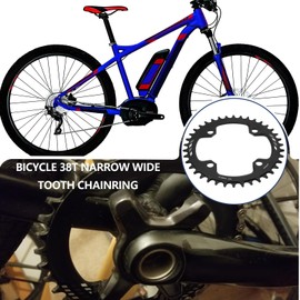 SG Store 1 x 38T narrow wide chainring 104 BCD bike single chain ring compatible with Bosch Gen 1 3 and compatible with Brose e-bike