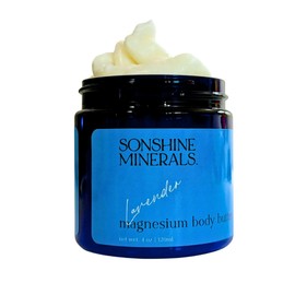 SONSHINE MINERALS SONSHINE MINERALS Calming Cream for your Legs, Fast Absorbing Lavender Magnesium Cream for Support of Nighttime Legs, Natural Ingredients With Shea and Mango Butter, USA Made, 4oz