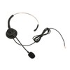Telephone Headset Single Ear Professional Noise Canceling Adjustable Wired Phone