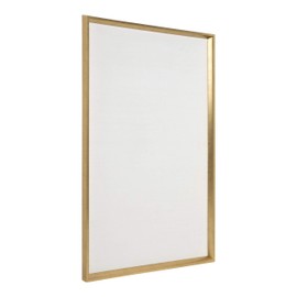 Kate and Laurel Calter Framed Linen Fabric Pinboard, 25.5 x 41.5, Gold